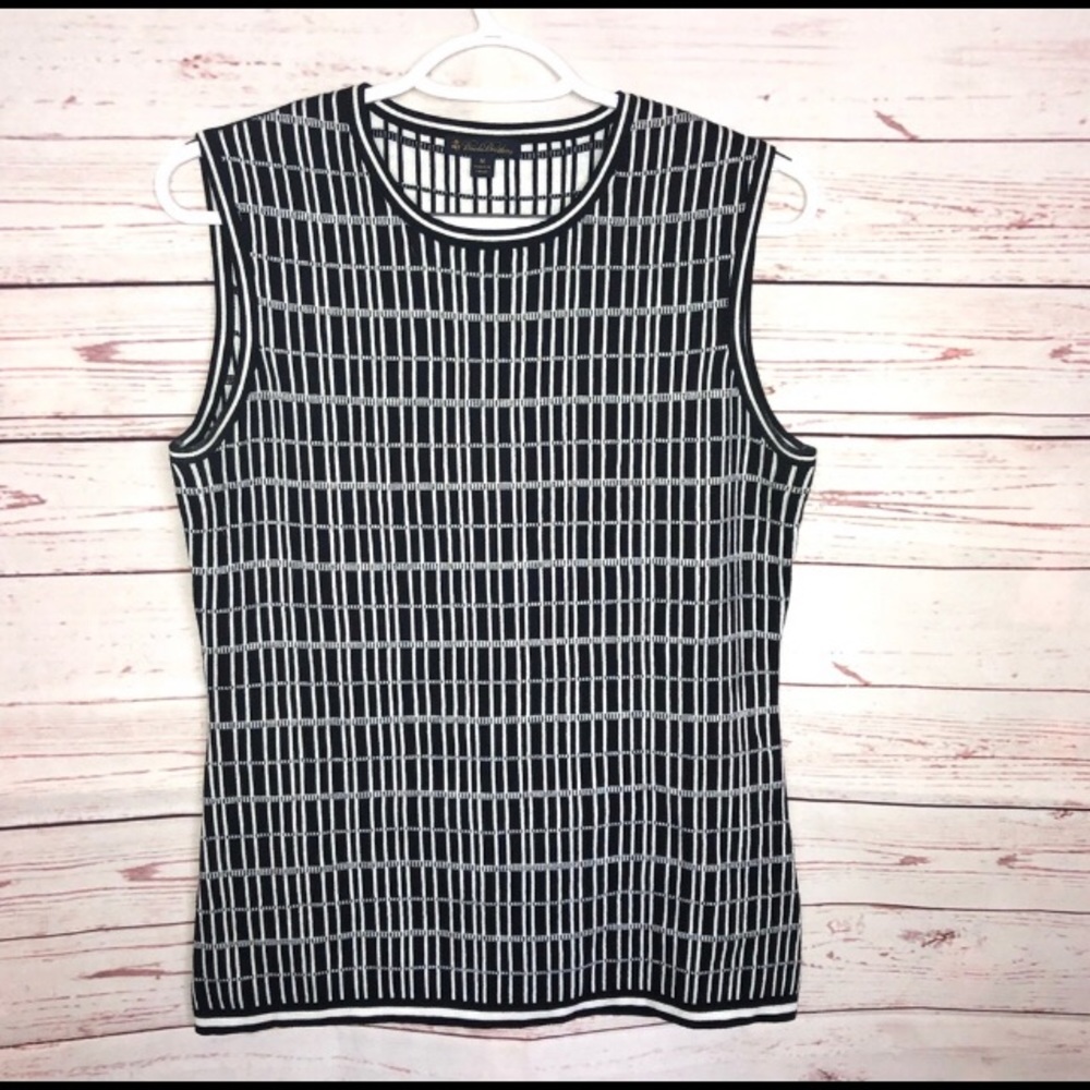 Brooks Brothers  Silk Blend Sleeveless Top Size M